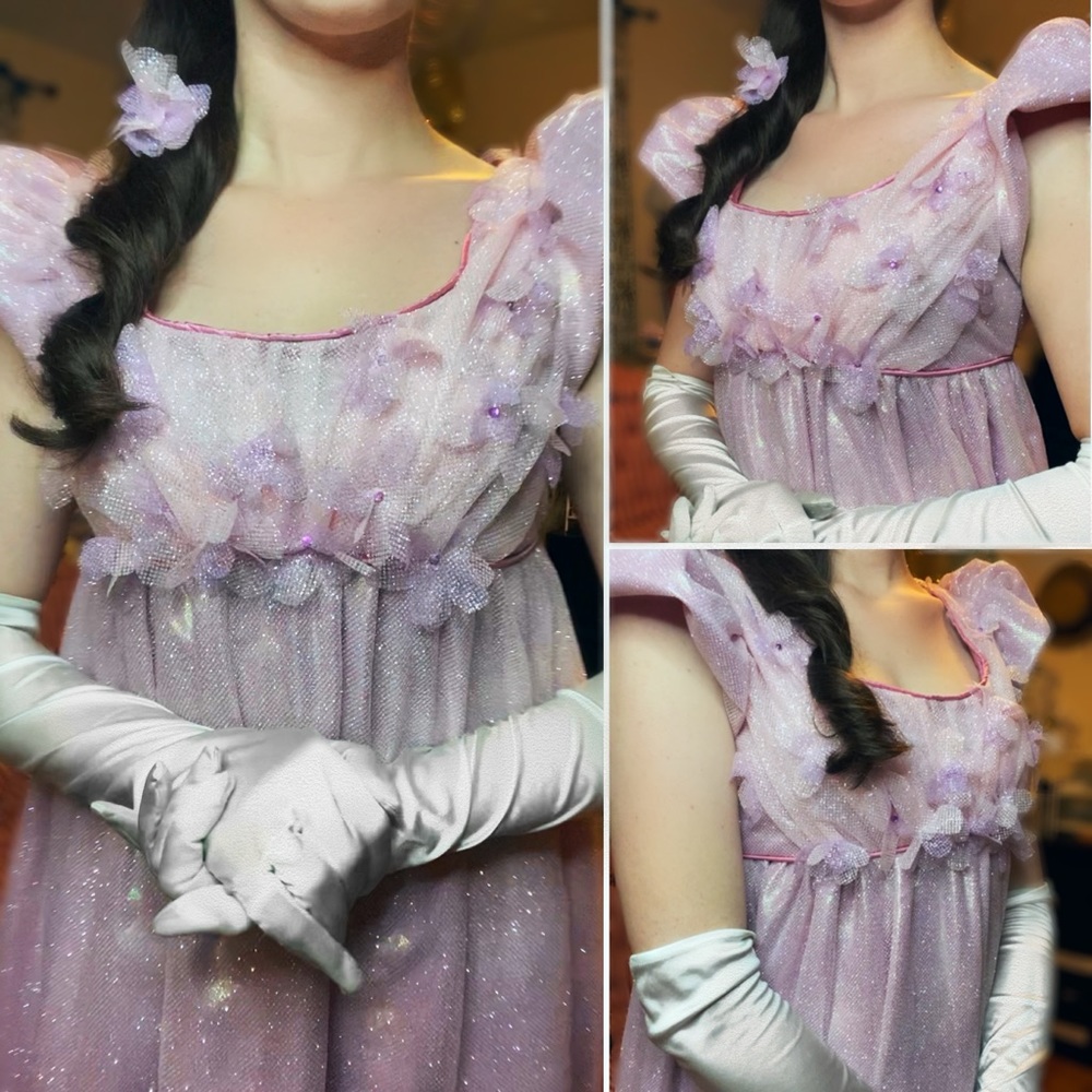 Bridgerton Gown Ball Regency Era Austen Sparkle Dress